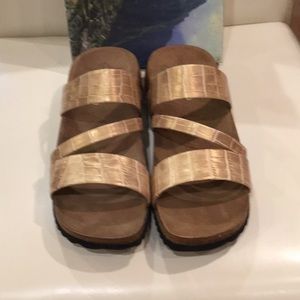 Sierra Verde Leather Slides Sandel NWT